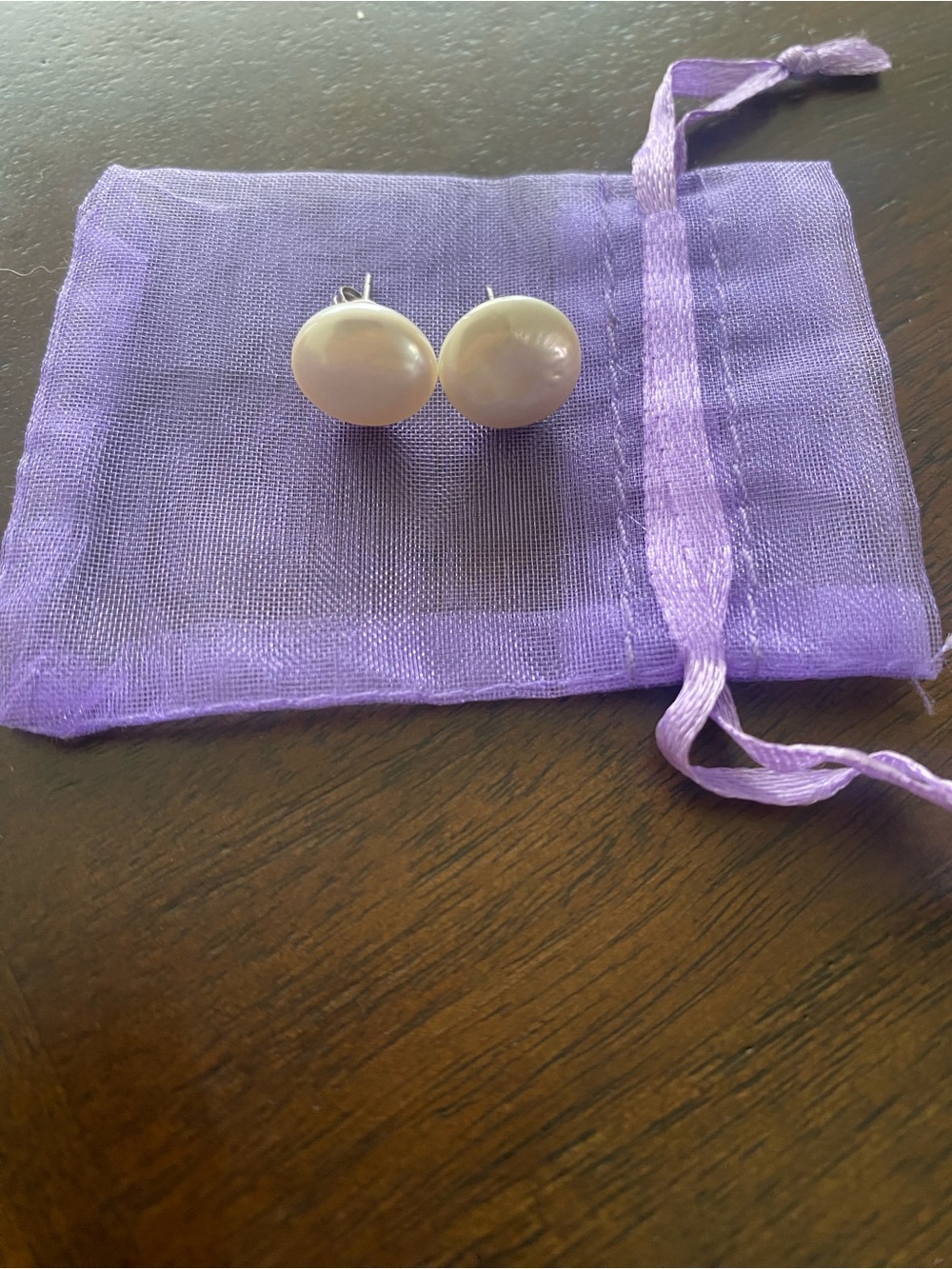 Classic White Mother-of-Pearl Stud Earrings - Women Jewelry
